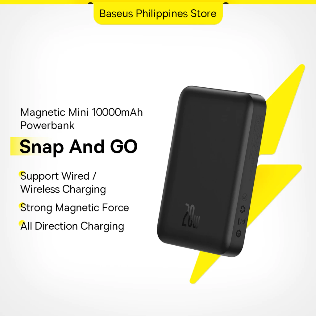 Pin Sạc Baseus 20W Sạc Không Dây Từ Tính PD Nhanh 10000mAh Mini Bỏ Túi