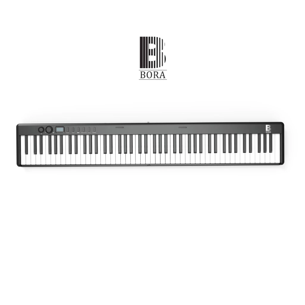 Đàn piano điện gấp gọn, Digital Foldable Piano – Bora BX-20 PRO (BX20 PRO) – Black, Bluetooth, 88 phím cảm ứng lực