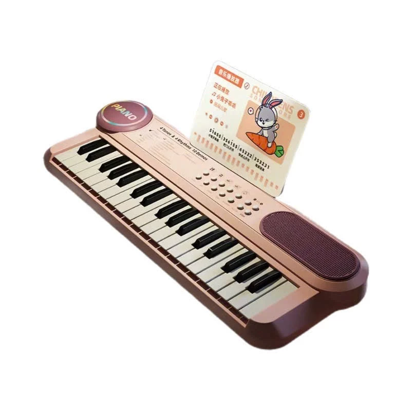 Nhạc Cụ Trẻ Em Đàn Piano Điện Tử Đa Năng,OrgaN Có Micro Thiết Kế Hiện Đại, Phù Hợp Trẻ Em, Người Mới Tập Chơi ĐTE 3+